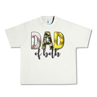 Pistachio dad of both with softball and baseball Urban Heavy Tee - texasbilliewilder