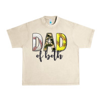 Sandshell dad of both with softball and baseball Urban Heavy Tee - texasbilliewilder