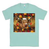 Seafoam christmas highland cow tumbler Classic Tee - RanaPortraitStore