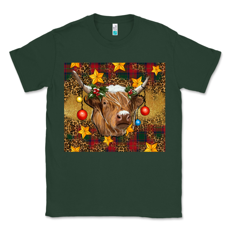 Christmas Highland Cow Tumbler Classic Tee by RanaPortraitStore | Teevron