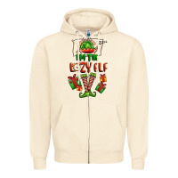 Sandshell im the lazy elf Zipper Hoodie - FaDigitalArtStudio