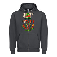 Smoke im the lazy elf Zipper Hoodie - FaDigitalArtStudio