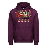 Mauve Wine love christmas Urban Hoodie - MaliasSmallBusiness