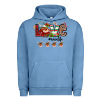 Pigment Pebble Blue love christmas Urban Hoodie - MaliasSmallBusiness