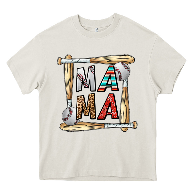 Baseball Mama Heavy Core Tee by CowhideDigitalArt | Teevron