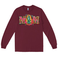 Burgundy mom mexica Long Sleeve Tee - texasbilliewilder