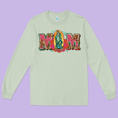 Mom Mexica Long Sleeve Tee Designed By Texasbilliewilder