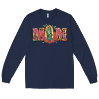 Navy mom mexica Long Sleeve Tee - texasbilliewilder