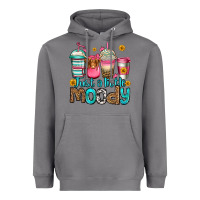 Just A Little Moody Coffee Cups Heavyweight Hoodie | Teevron