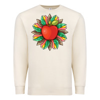 Sandshell teacher apple and sunflower with leopard and tooled leather Premium Sweatshirt - Artiststas