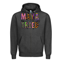 Charcoal Heather Mama Tried Zipper Hoodie - CowhideDigitalArt