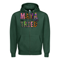 Sports Green Mama Tried Zipper Hoodie - CowhideDigitalArt