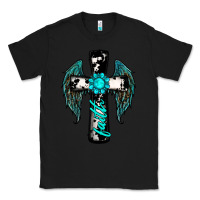 Black cross faith gemstone wings Classic Tee - RanaPortraitStore