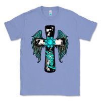 Colony Blue cross faith gemstone wings Classic Tee - RanaPortraitStore
