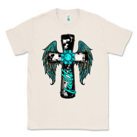 Natural cross faith gemstone wings Classic Tee - RanaPortraitStore
