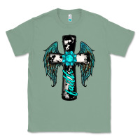 Sage cross faith gemstone wings Classic Tee - RanaPortraitStore
