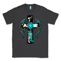 Smoke cross faith gemstone wings Classic Tee - RanaPortraitStore