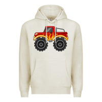 Monster Truck With Flames Premium Hoodie | Teevron