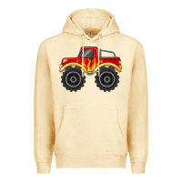 Pina Colada monster truck with flames Premium Hoodie - MaliasSmallBusiness