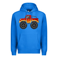True Royal monster truck with flames Premium Hoodie - MaliasSmallBusiness