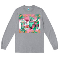 Heather Grey respiratory therapist coffee cups Long Sleeve Tee - Zillion Design Studio