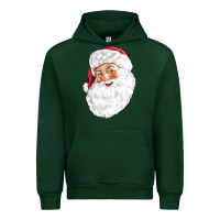 Forest Green Santa Urban Hoodie - NancyCooperArtShop