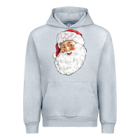 Heather Grey Santa Urban Hoodie - NancyCooperArtShop