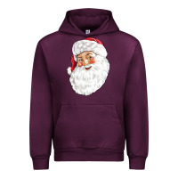 Mauve Wine Santa Urban Hoodie - NancyCooperArtShop