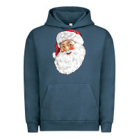 Pigment Midnight Navy Santa Urban Hoodie - NancyCooperArtShop