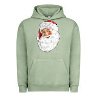 Pigment Oil Green Santa Urban Hoodie - NancyCooperArtShop