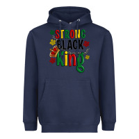 Navy strong black king Heavyweight Hoodie - Artiststas