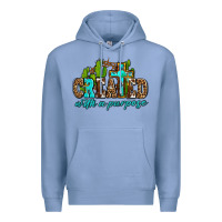 Colony Blue created with a purpose Premium Hoodie - AdoDesignShop
