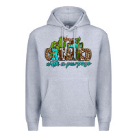 Heather Grey created with a purpose Premium Hoodie - AdoDesignShop