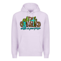 Lilac created with a purpose Premium Hoodie - AdoDesignShop