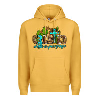 Mustard created with a purpose Premium Hoodie - AdoDesignShop