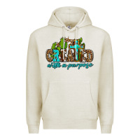 Oatmeal Heather created with a purpose Premium Hoodie - AdoDesignShop