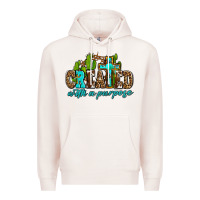 Pale Pink created with a purpose Premium Hoodie - AdoDesignShop