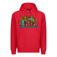 Red created with a purpose Premium Hoodie - AdoDesignShop
