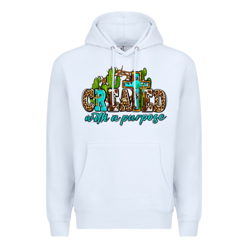 Created With A Purpose Premium Hoodie by AdoDesignShop | Teevron