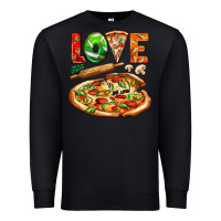 Black love pizza Premium Sweatshirt - AdoDesignShop