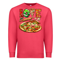 Cardinal love pizza Premium Sweatshirt - AdoDesignShop