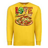 Lemon love pizza Premium Sweatshirt - AdoDesignShop