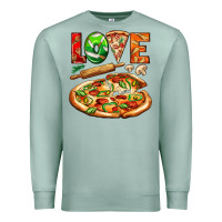 Seafoam love pizza Premium Sweatshirt - AdoDesignShop