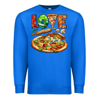 True Royal love pizza Premium Sweatshirt - AdoDesignShop