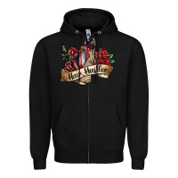 Black hair hustler spray Zipper Hoodie - SublimationCraftShop