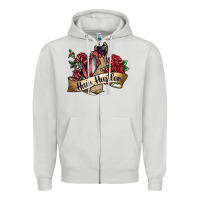 Dove Grey hair hustler spray Zipper Hoodie - SublimationCraftShop