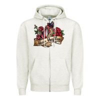 Oatmeal Heather hair hustler spray Zipper Hoodie - SublimationCraftShop