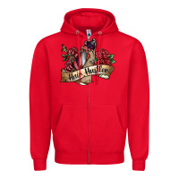 Red hair hustler spray Zipper Hoodie - SublimationCraftShop