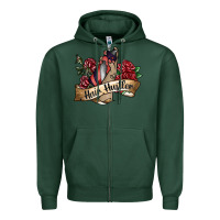 Sports Green hair hustler spray Zipper Hoodie - SublimationCraftShop
