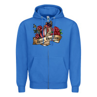 True Royal hair hustler spray Zipper Hoodie - SublimationCraftShop